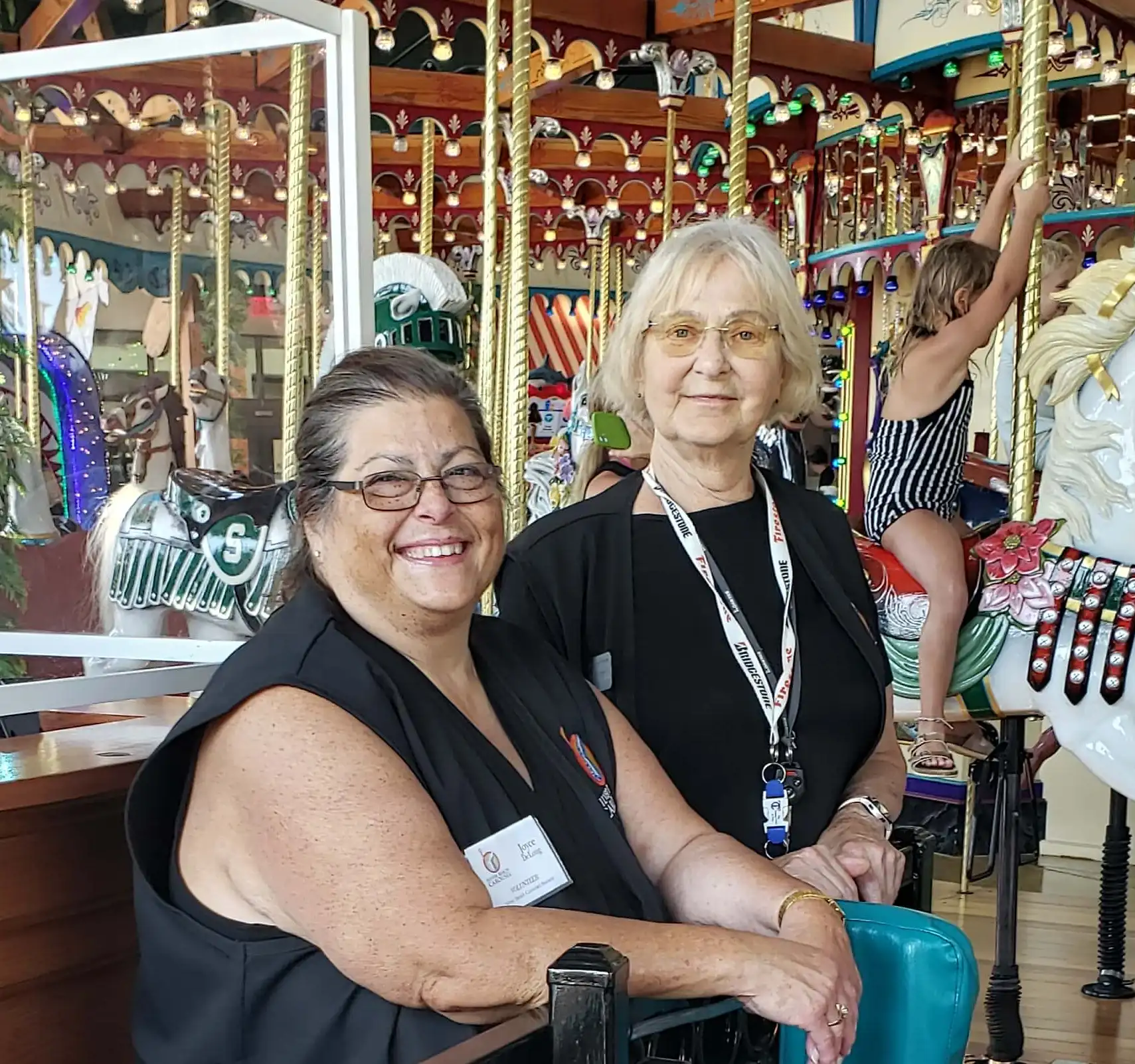 Volunteers at the Silver Beach Carousel